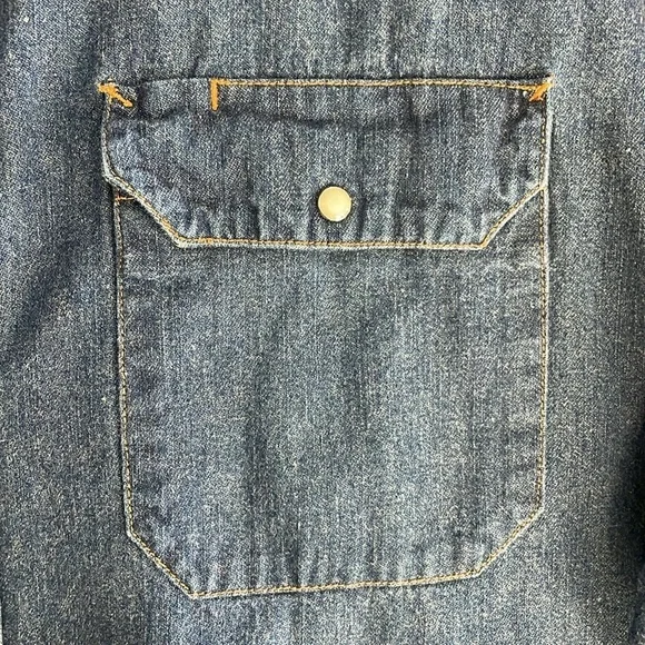 Denim Pearl-Snap Shirt - Picture 4 of 11